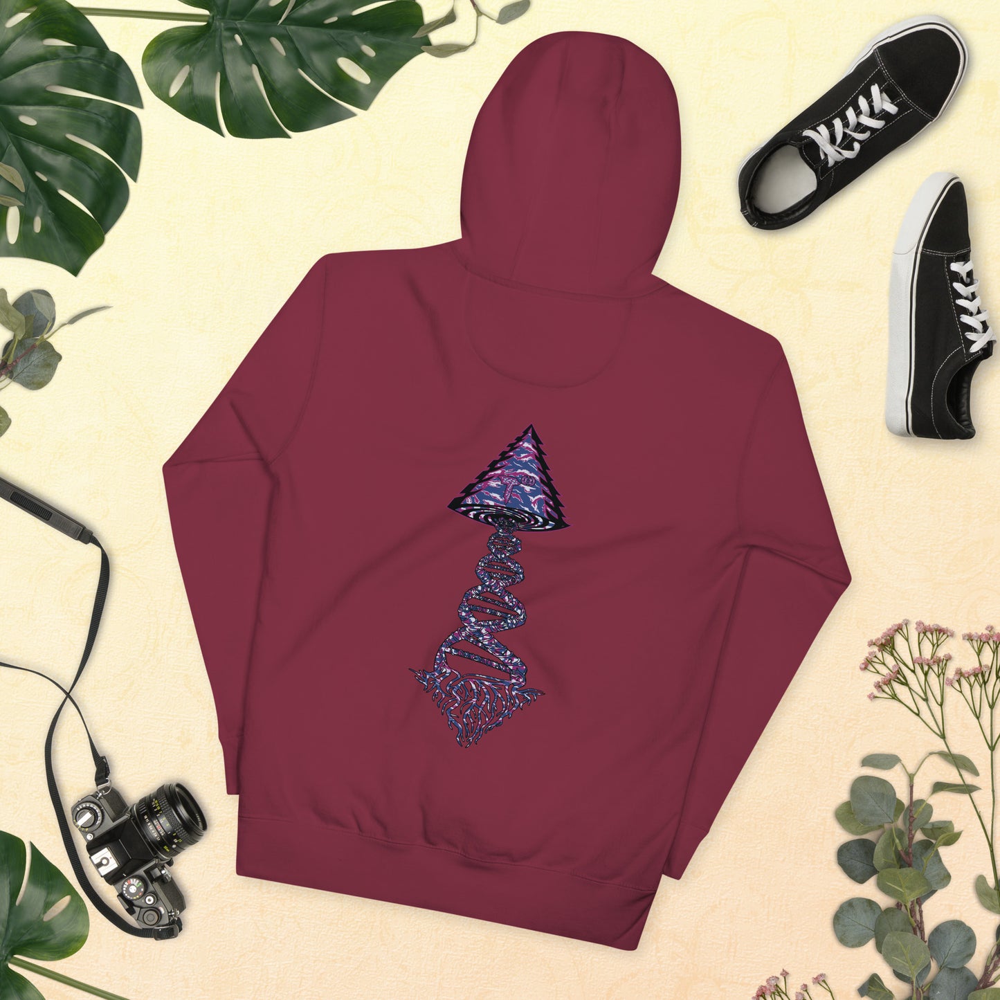 Unisex Hoodie "DNA Tree Vortex" Blurple Edition