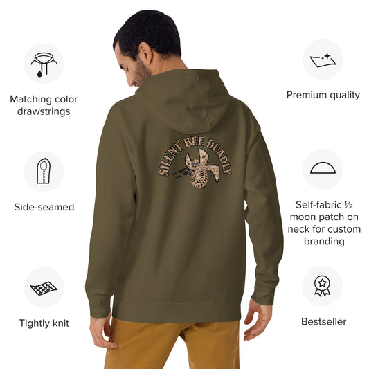 Unisex Hoodie "Silent Bee Deadly" Desert Rat Edition