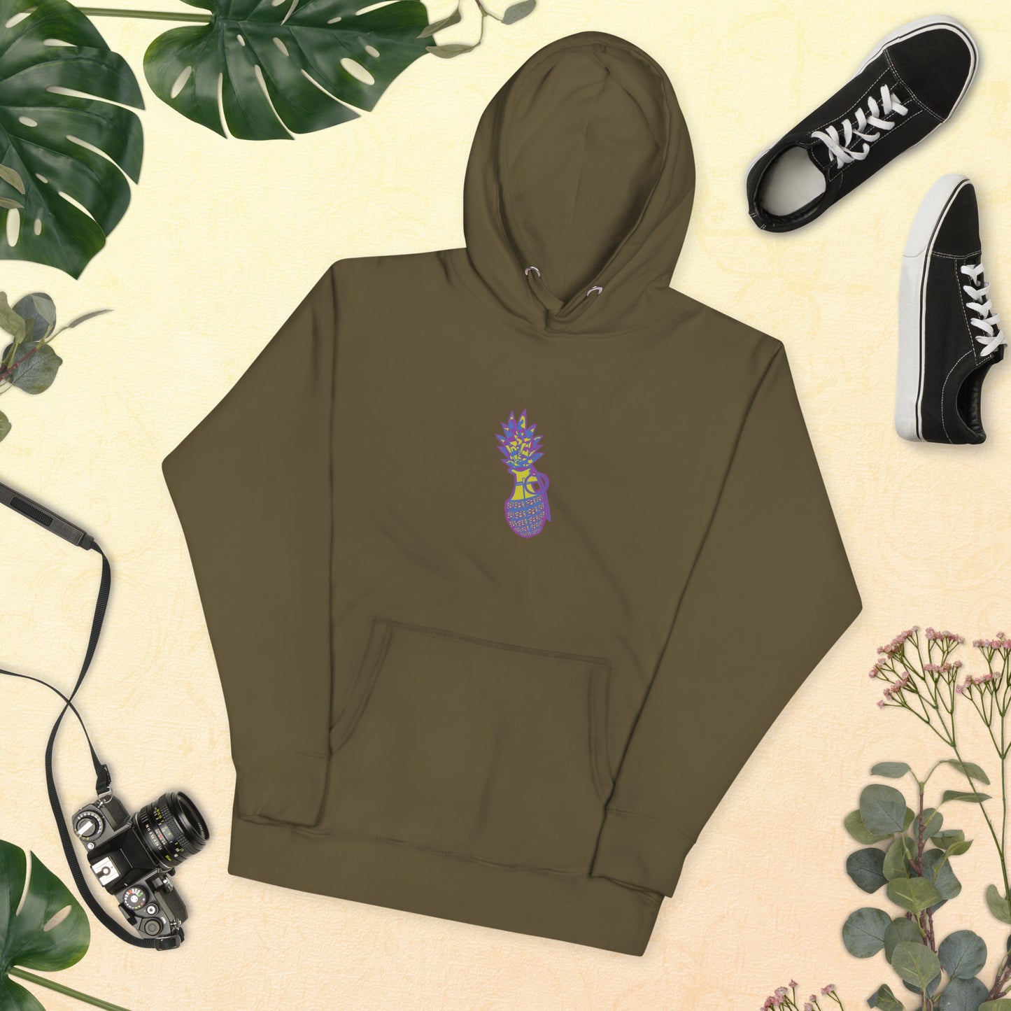 Unisex Hoodie "Digi The Pineapple Grenade Vortex" Stylin' Edition