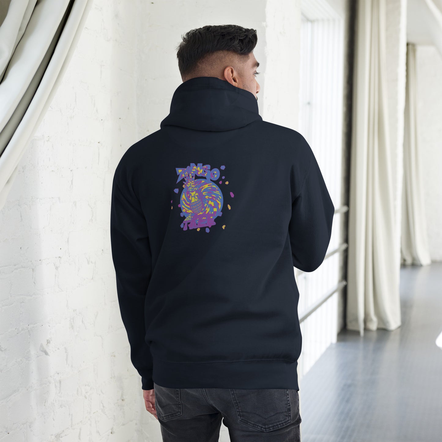 Unisex Hoodie "Digi The Pineapple Grenade Vortex" Stylin' Edition