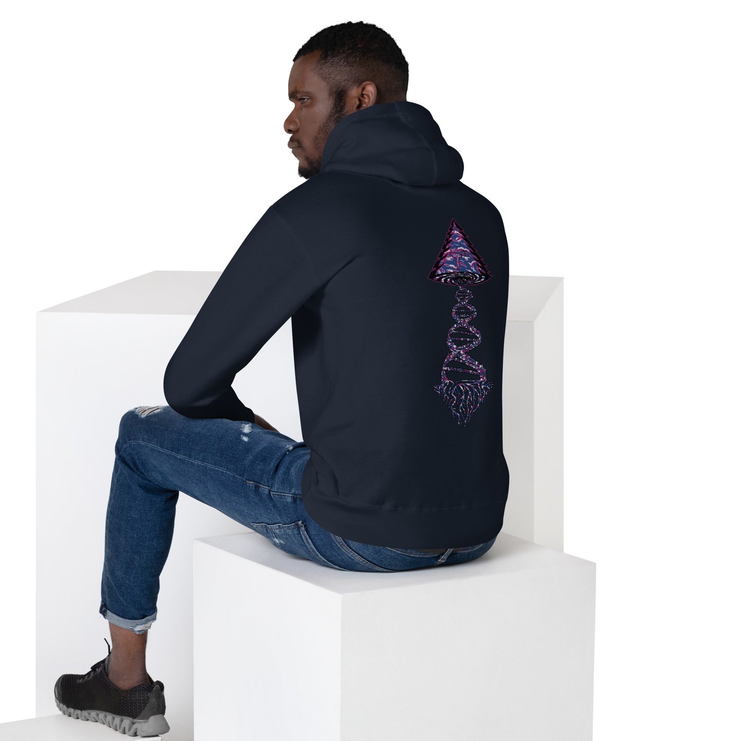 Unisex Hoodie "DNA Tree Vortex" Blurple Edition