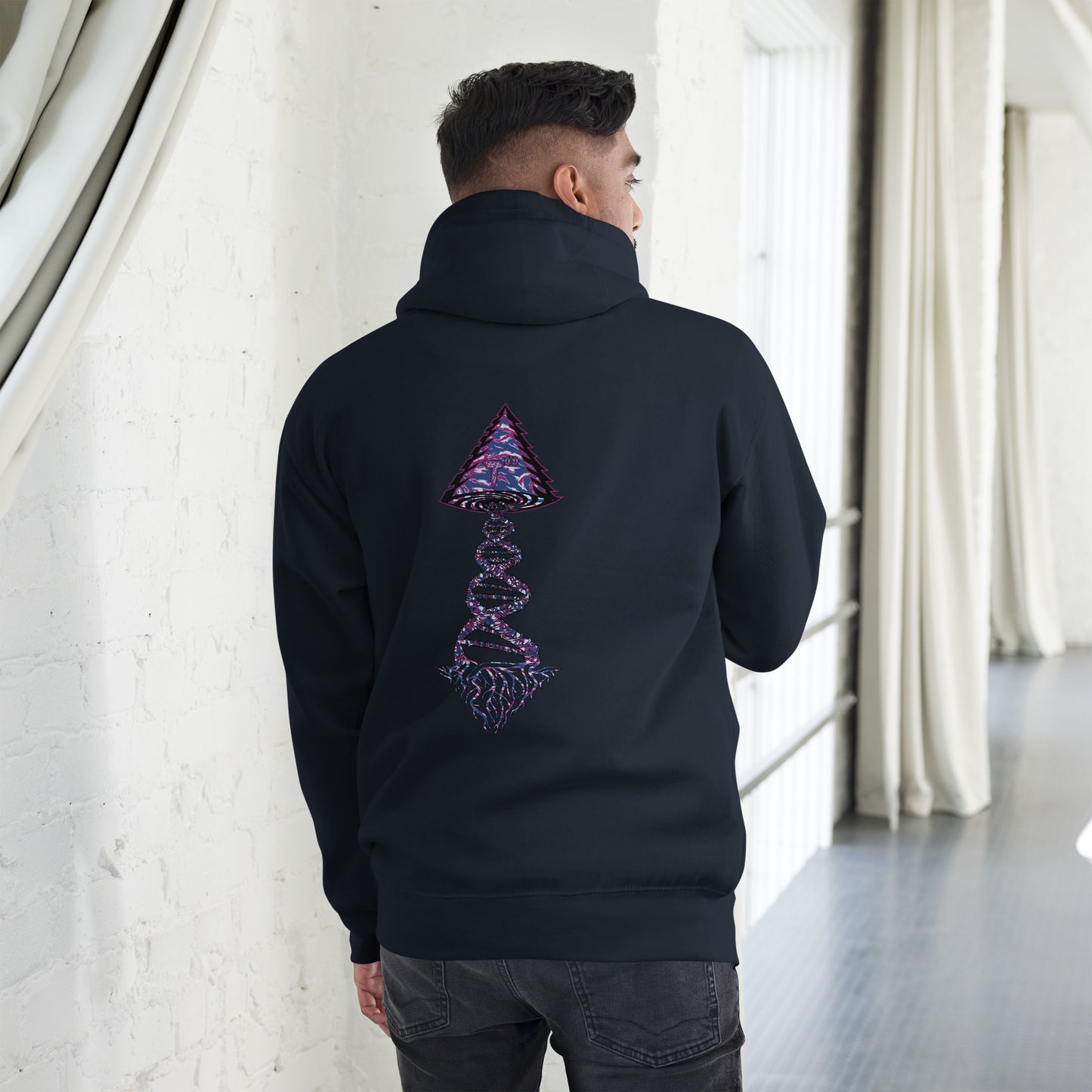 Unisex Hoodie "DNA Tree Vortex" Blurple Edition