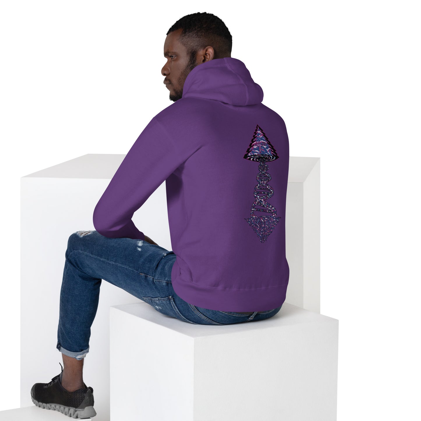 Unisex Hoodie "DNA Tree Vortex" Blurple Edition