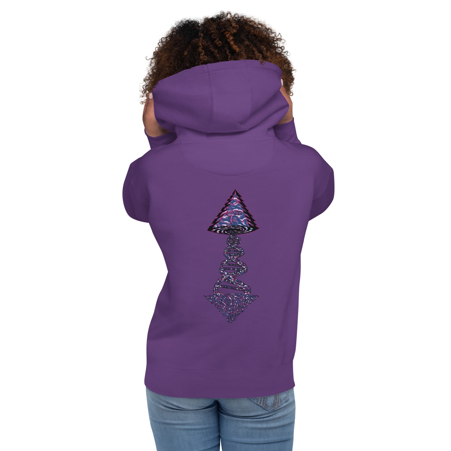 Unisex Hoodie "DNA Tree Vortex" Blurple Edition