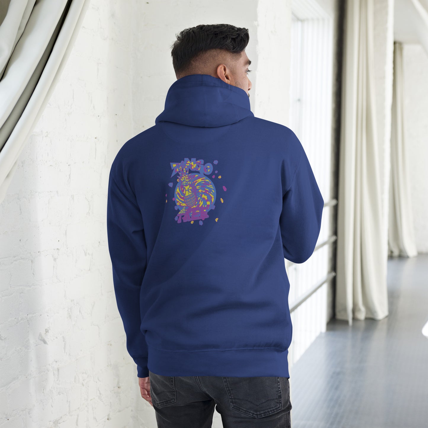 Unisex Hoodie "Digi The Pineapple Grenade Vortex" Stylin' Edition