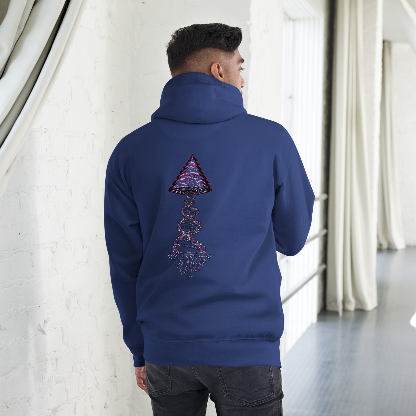 Unisex Hoodie "DNA Tree Vortex" Blurple Edition