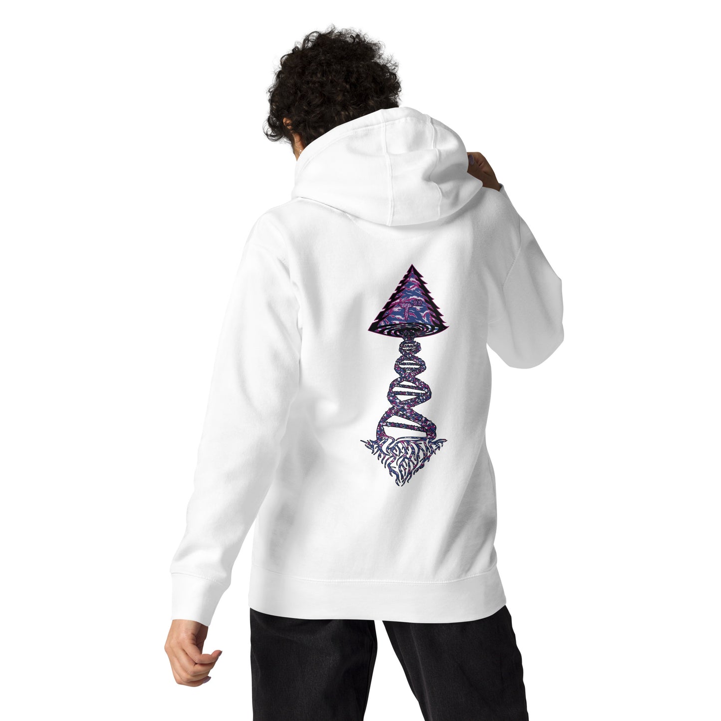 Unisex Hoodie "DNA Tree Vortex" Blurple Edition