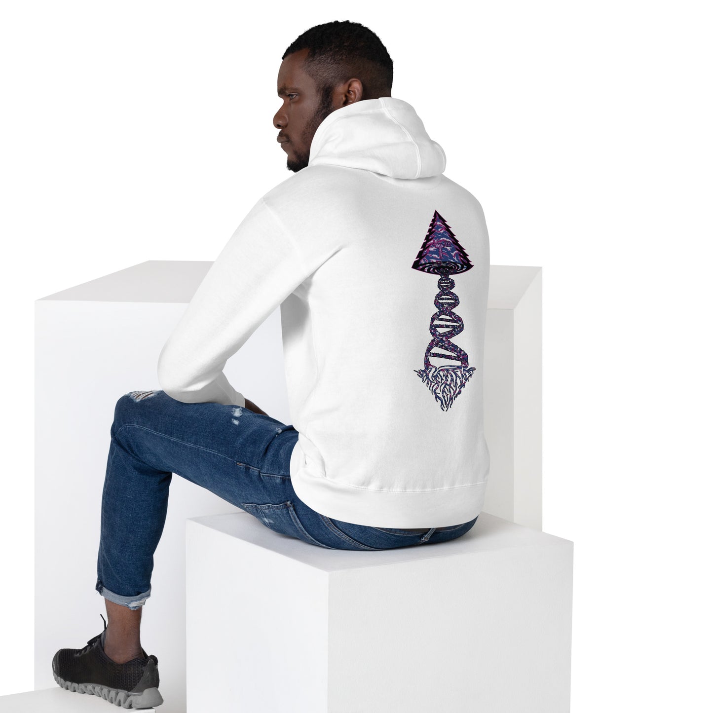 Unisex Hoodie "DNA Tree Vortex" Blurple Edition