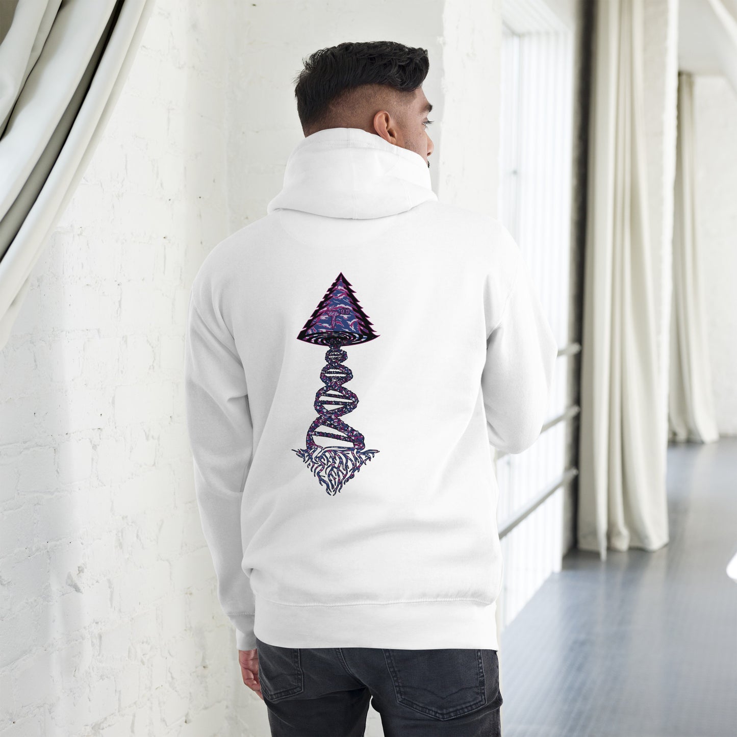 Unisex Hoodie "DNA Tree Vortex" Blurple Edition