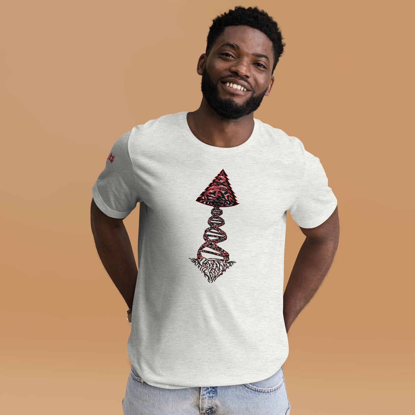 Bella Canvas Unisex t-shirt "DNA Tree Vortex" Tiger Stripe Blood Clot Edition