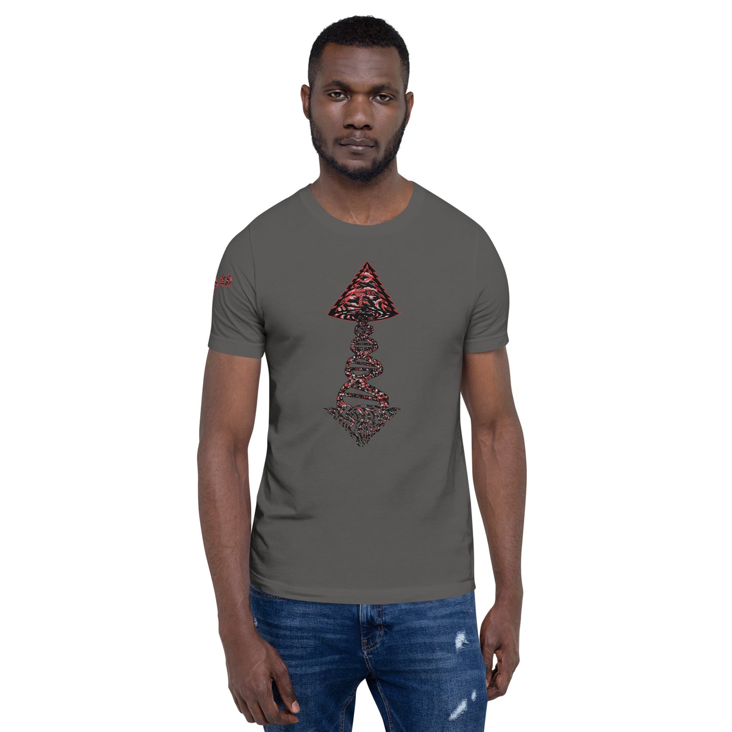 Bella Canvas Unisex t-shirt "DNA Tree Vortex" Tiger Stripe Blood Clot Edition