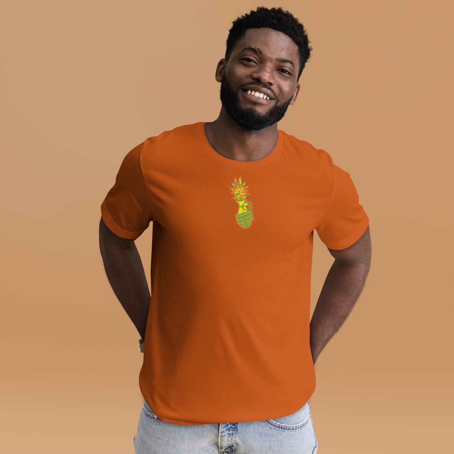 Bella Canvas Unisex t-shirt "Digi The Pineapple Grenade Vortex" Digital Tang Edition