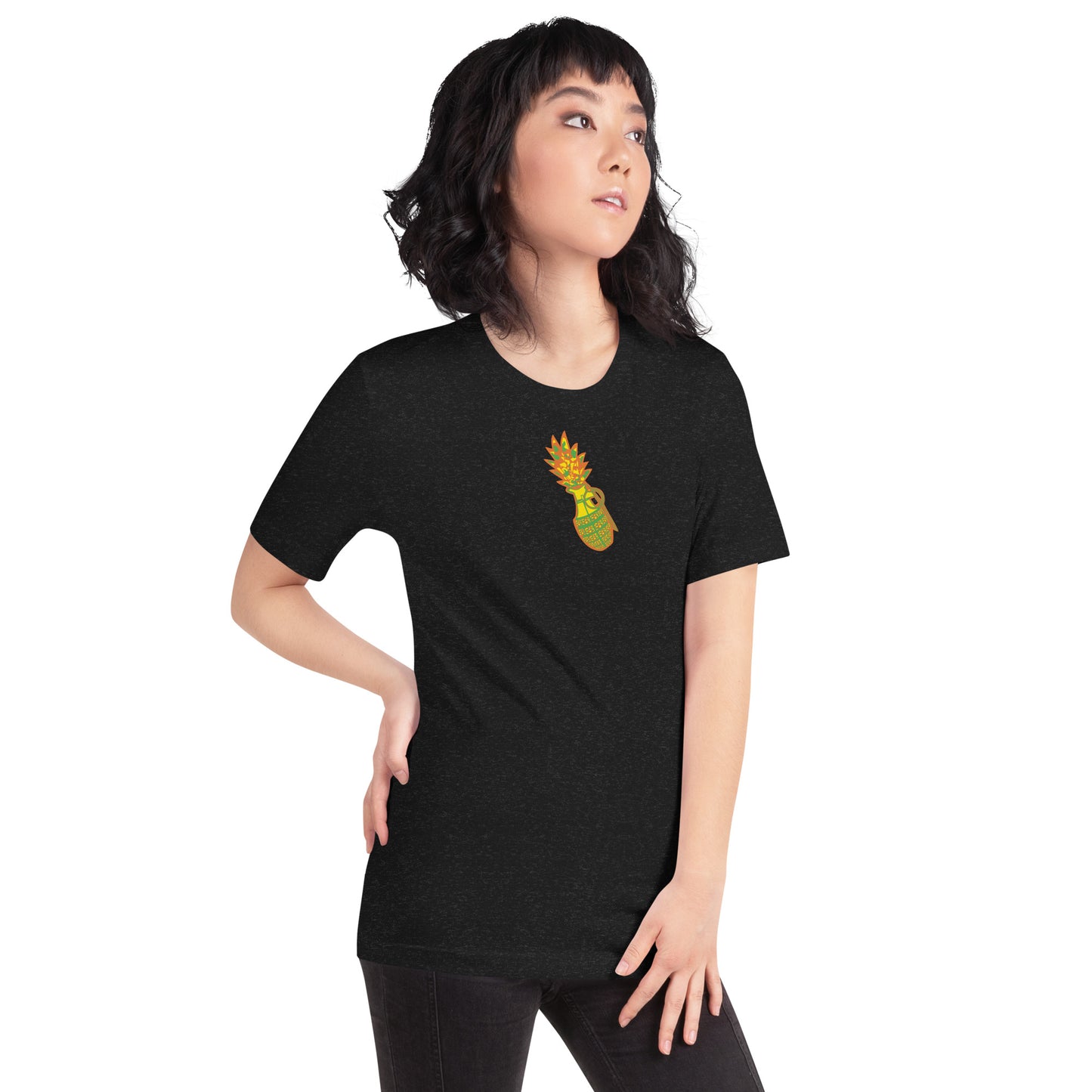 Bella Canvas Unisex t-shirt "Digi The Pineapple Grenade Vortex" Digital Tang Edition