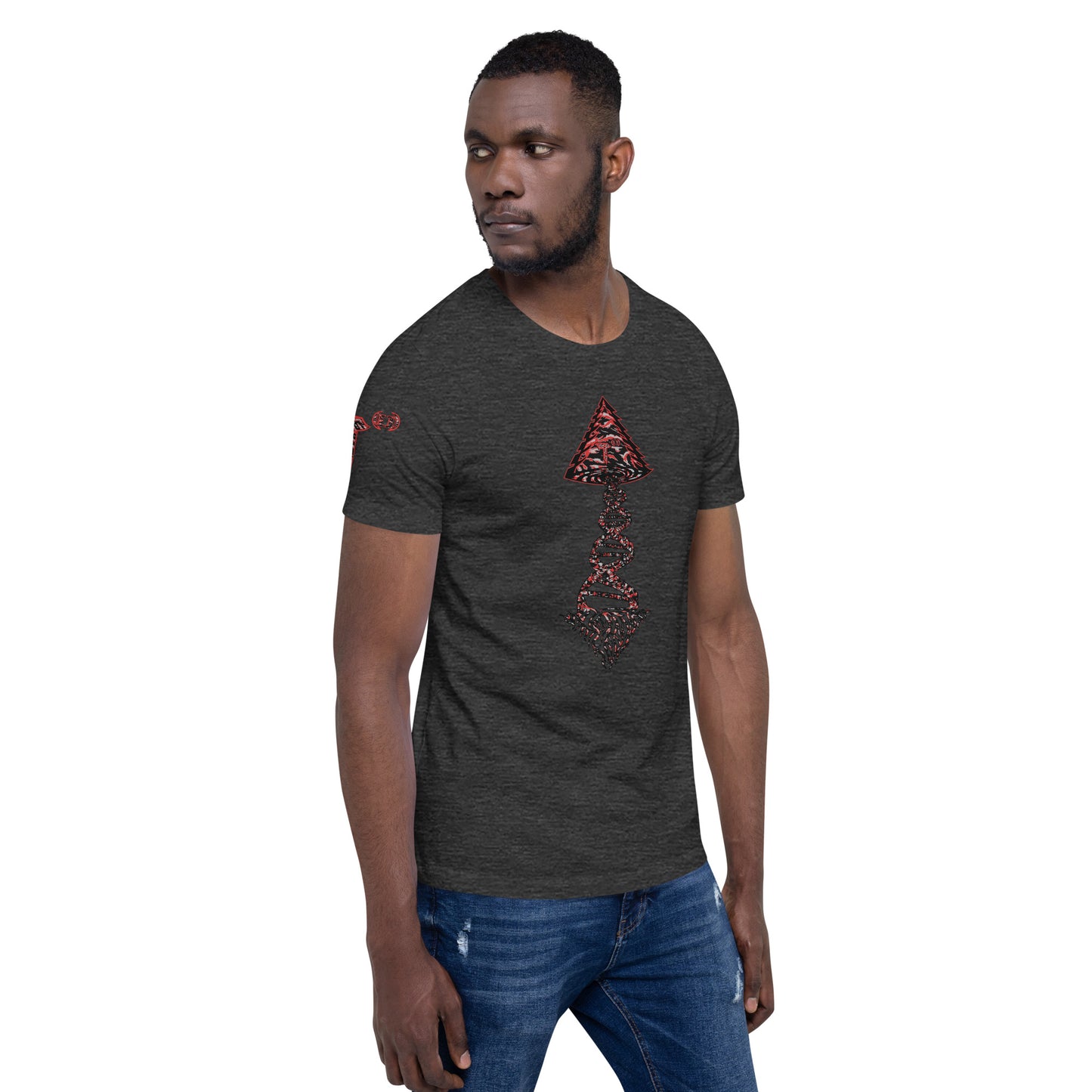 Bella Canvas Unisex t-shirt "DNA Tree Vortex" Tiger Stripe Blood Clot Edition