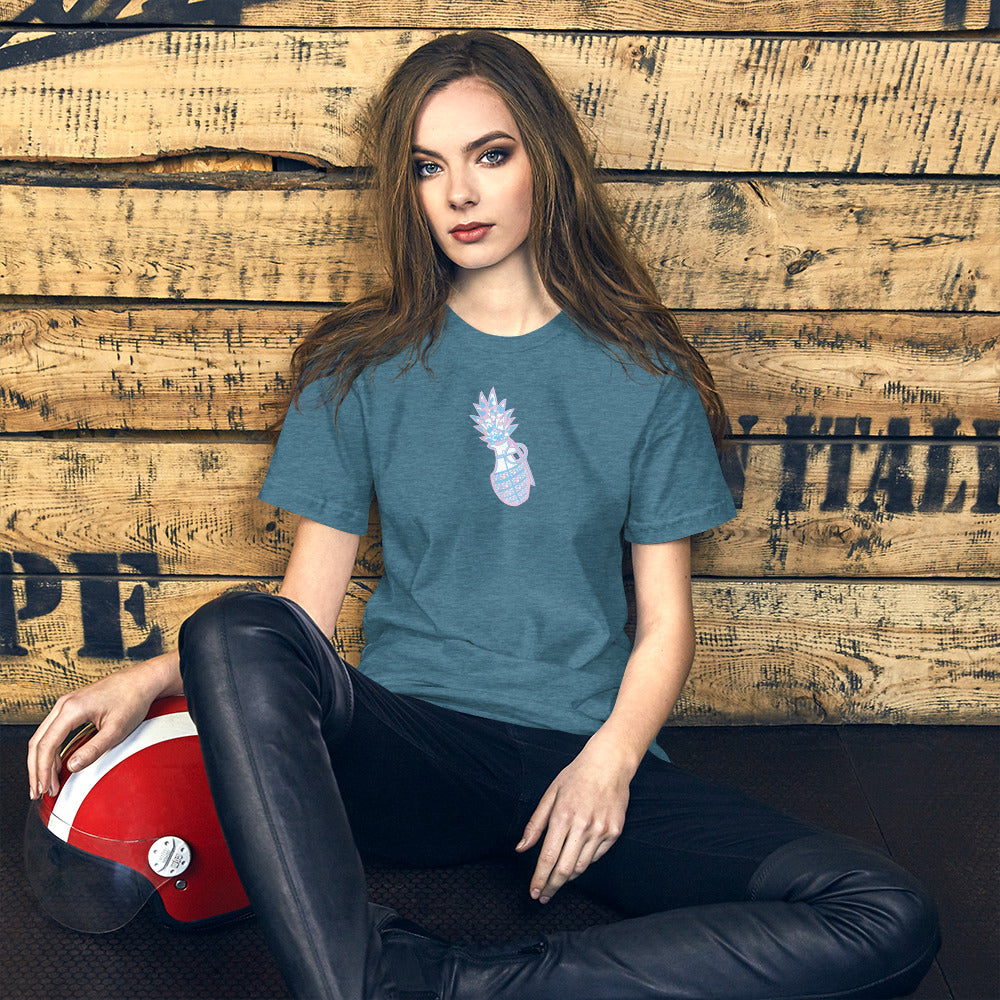 Bella Canvas Unisex t-shirt "Digi The Pineapple Grenade Vortex" Digital Elegant Edition