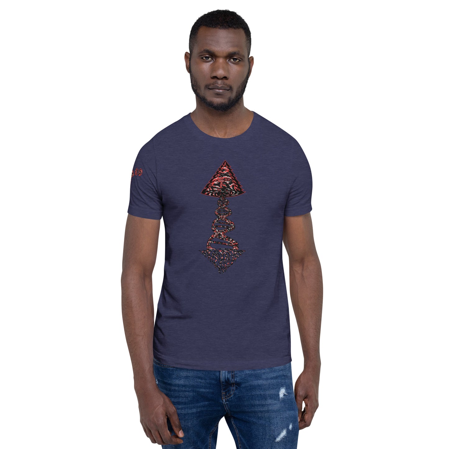 Bella Canvas Unisex t-shirt "DNA Tree Vortex" Tiger Stripe Blood Clot Edition