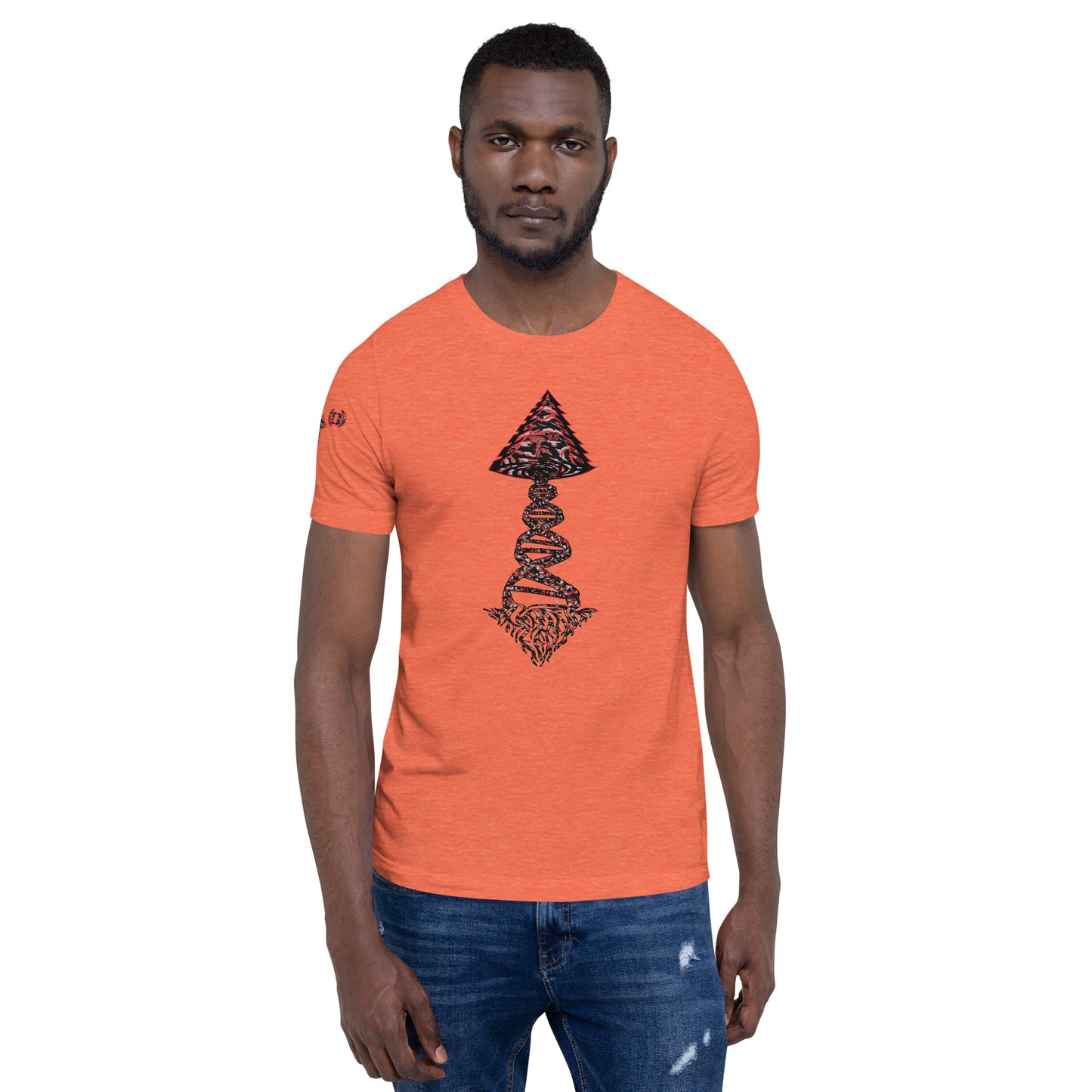 Bella Canvas Unisex t-shirt "DNA Tree Vortex" Tiger Stripe Blood Clot Edition