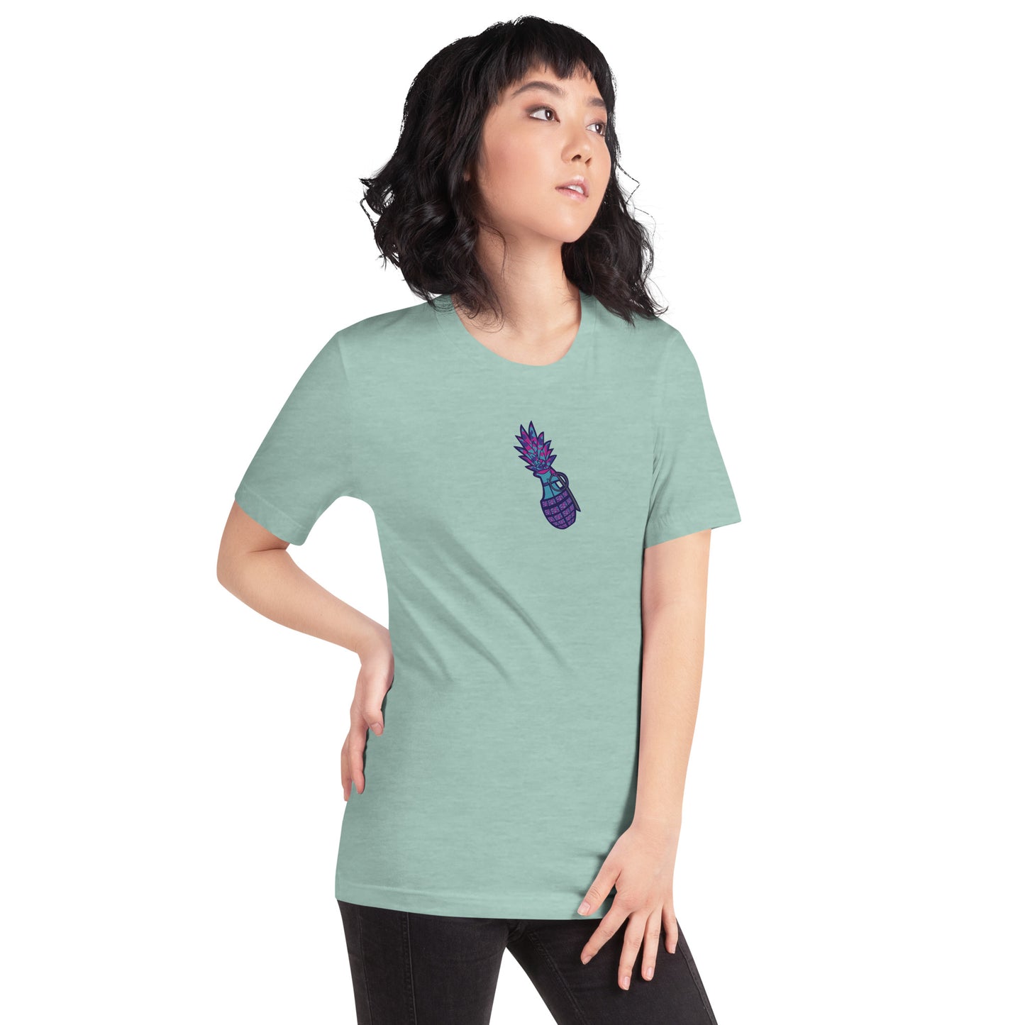 Bella Canvas Unisex t-shirt "Digi The Pineapple Grenade Vortex" Digital Magic Edition