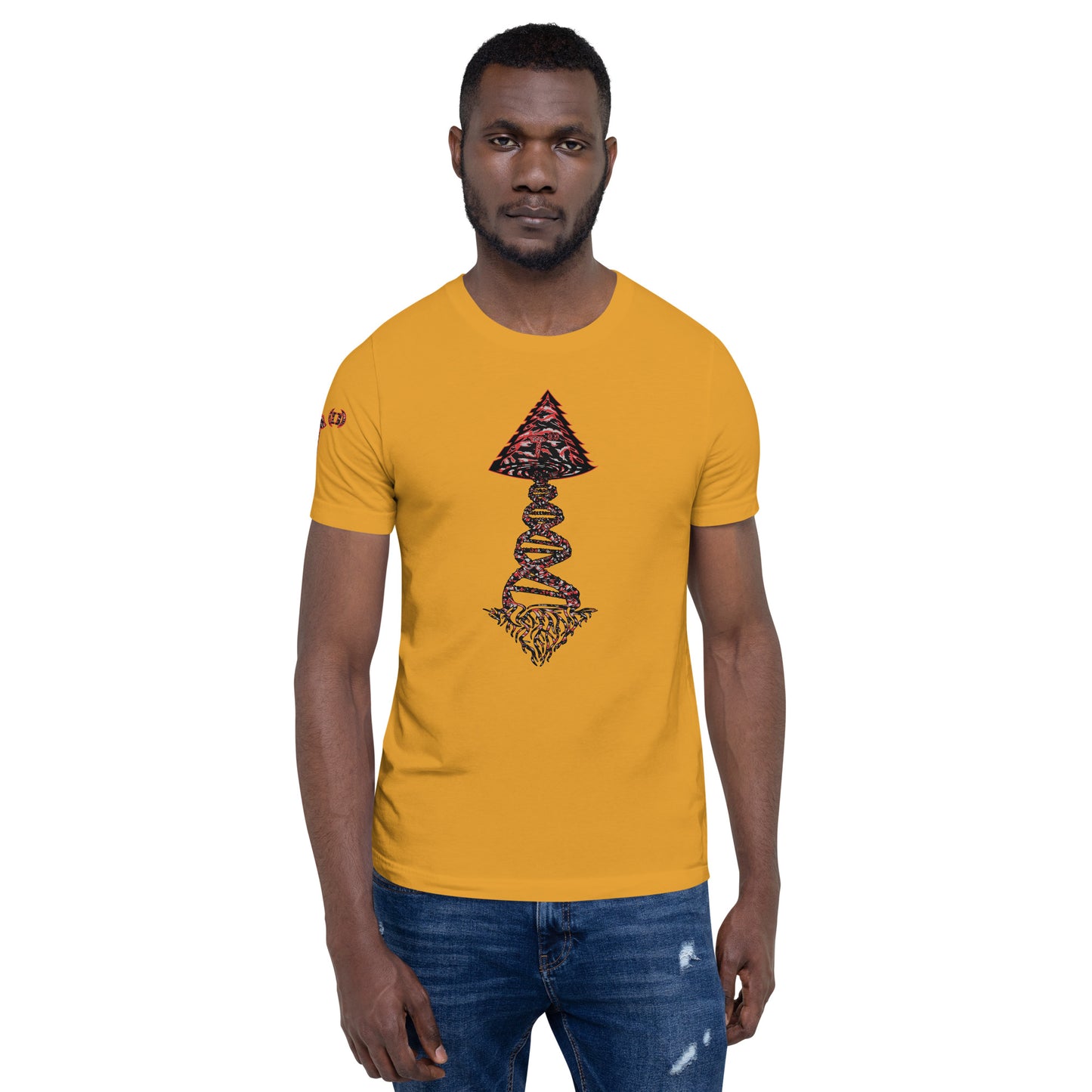 Bella Canvas Unisex t-shirt "DNA Tree Vortex" Tiger Stripe Blood Clot Edition