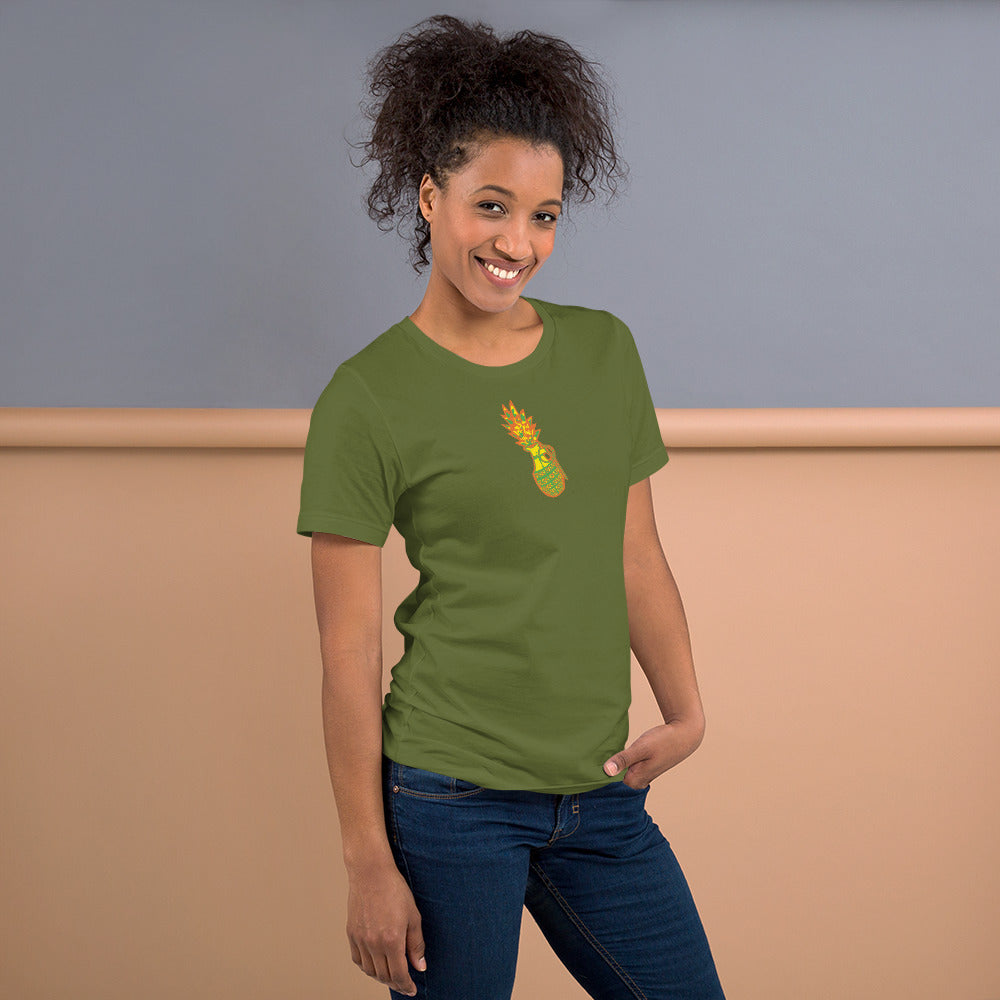 Bella Canvas Unisex t-shirt "Digi The Pineapple Grenade Vortex" Digital Tang Edition