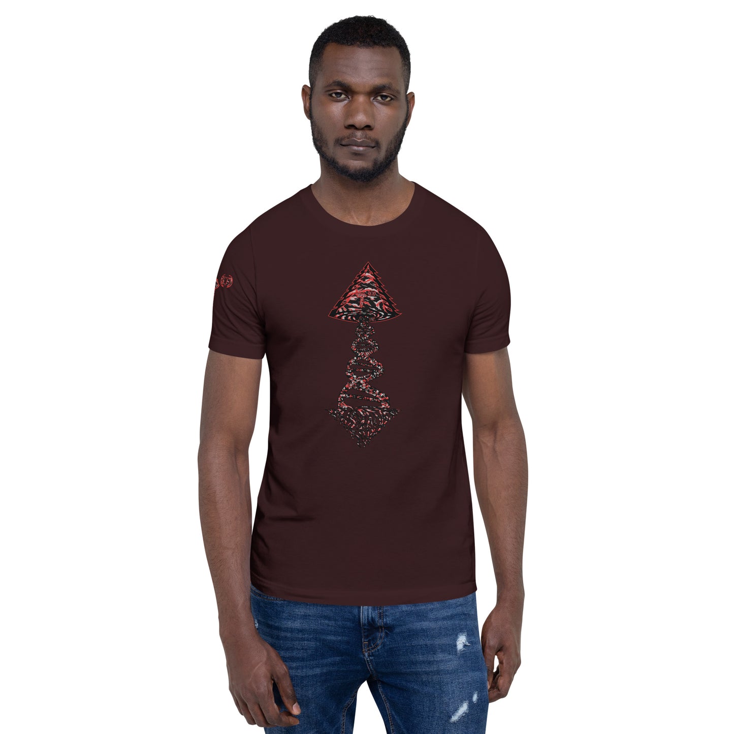 Bella Canvas Unisex t-shirt "DNA Tree Vortex" Tiger Stripe Blood Clot Edition