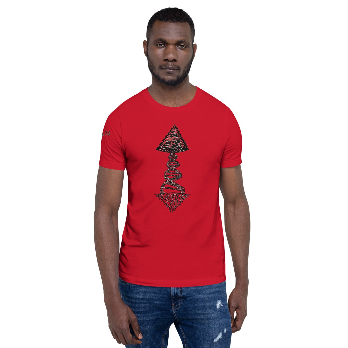 Bella Canvas Unisex t-shirt "DNA Tree Vortex" Tiger Stripe Blood Clot Edition