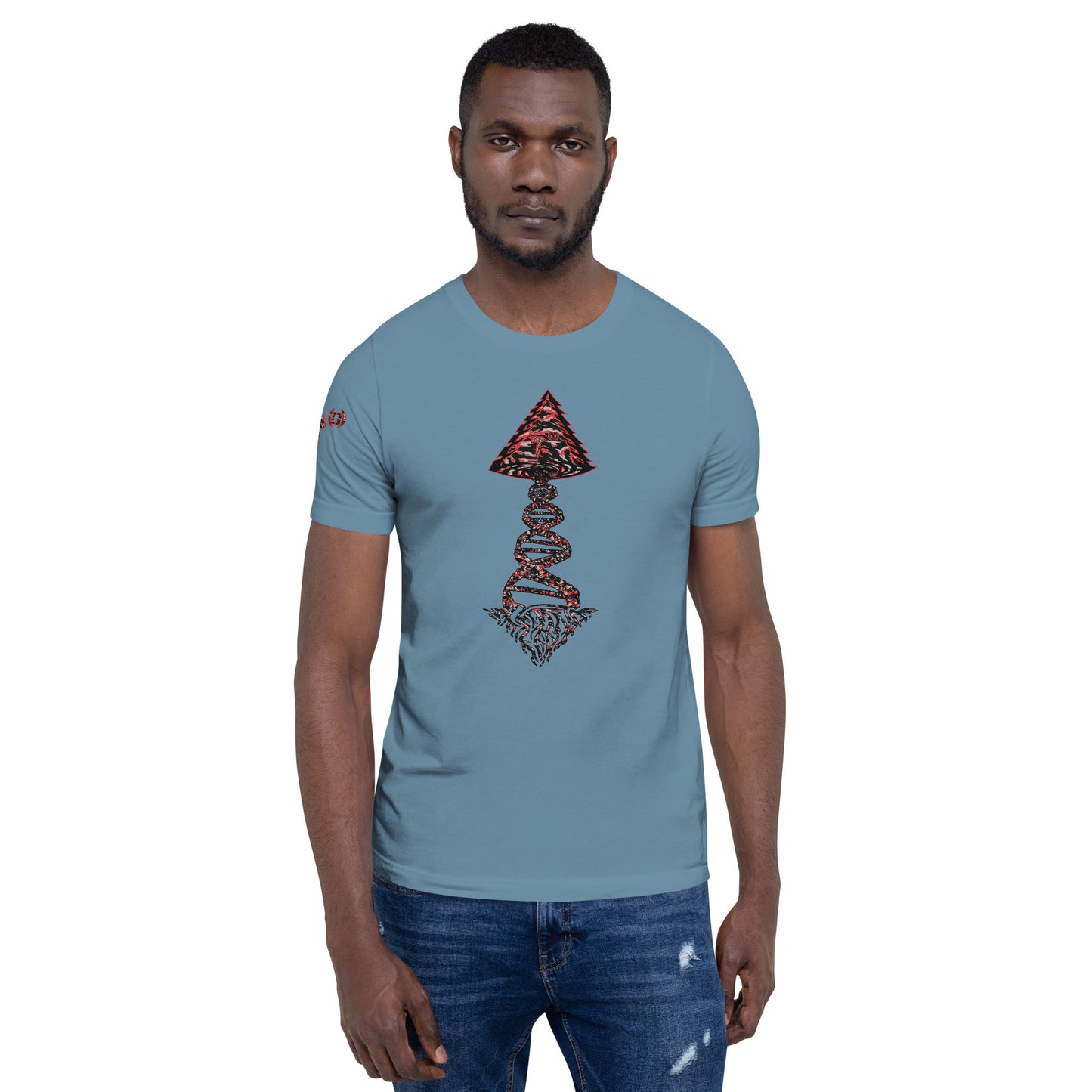 Bella Canvas Unisex t-shirt "DNA Tree Vortex" Tiger Stripe Blood Clot Edition