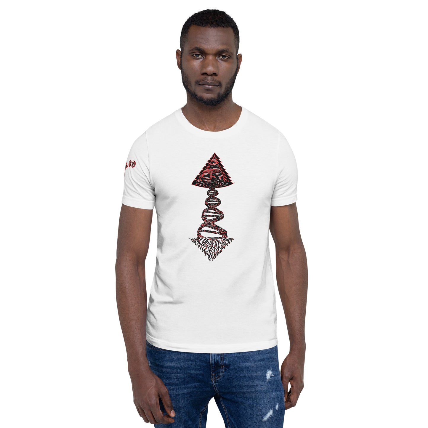 Bella Canvas Unisex t-shirt "DNA Tree Vortex" Tiger Stripe Blood Clot Edition