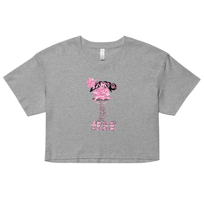 Women’s crop top "Rose of life Vortex" Barbie Edition