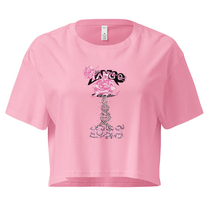Women’s crop top "Rose of life Vortex" Barbie Edition