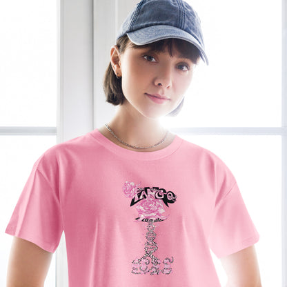 Women’s crop top "Rose of life Vortex" Barbie Edition