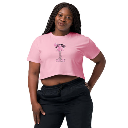 Women’s crop top "Rose of life Vortex" Barbie Edition
