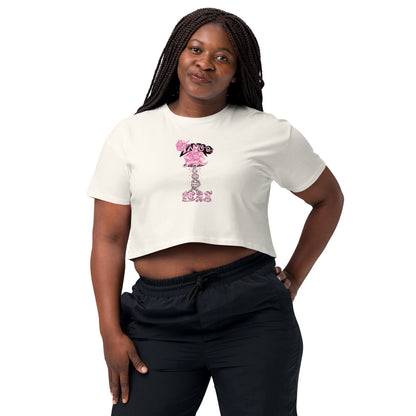 Women’s crop top "Rose of life Vortex" Barbie Edition