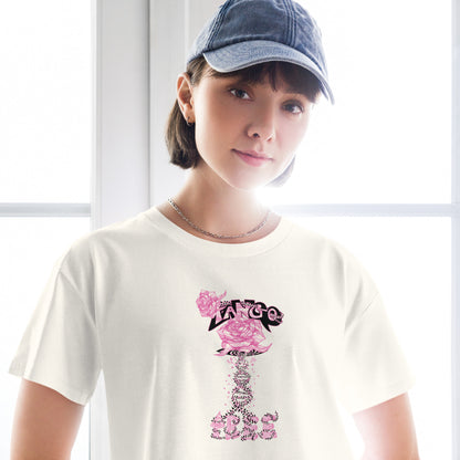 Women’s crop top "Rose of life Vortex" Barbie Edition