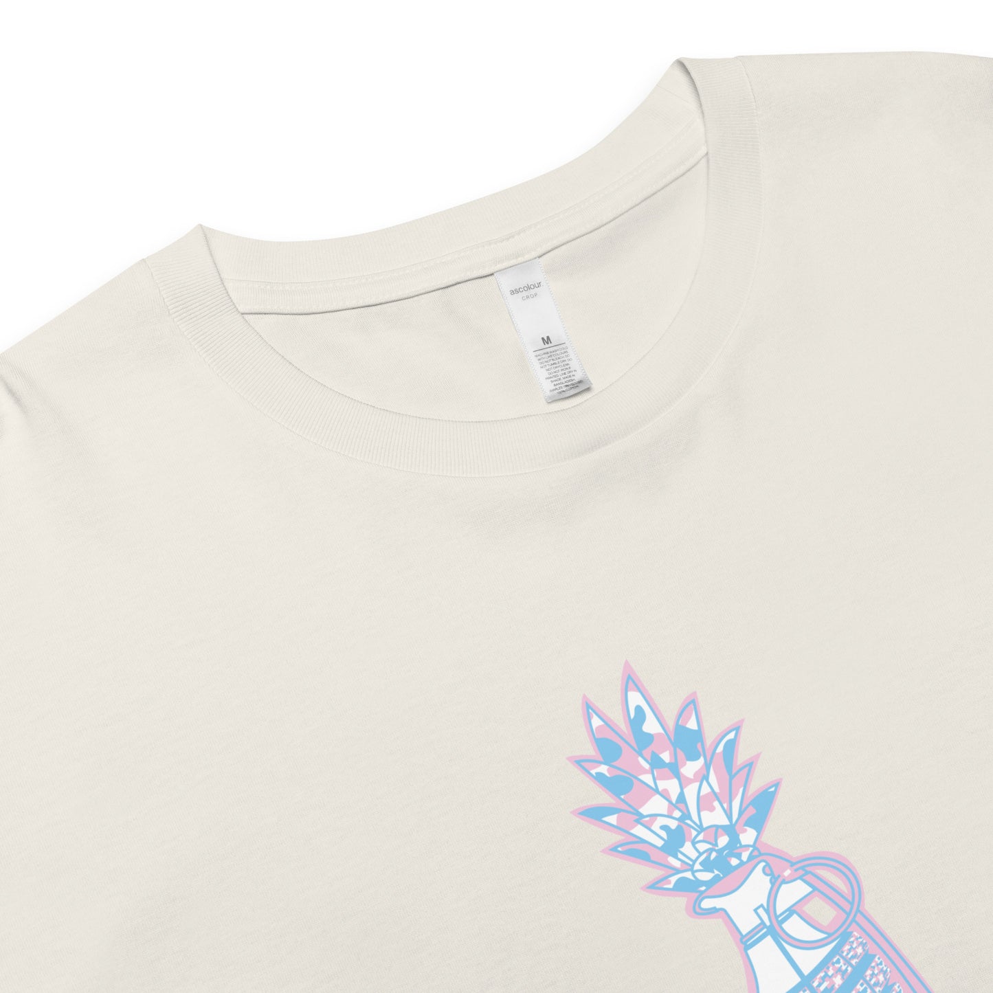 AS Colour Women’s crop top "Digi Pineapple Grenade" Digital Elegant Edition