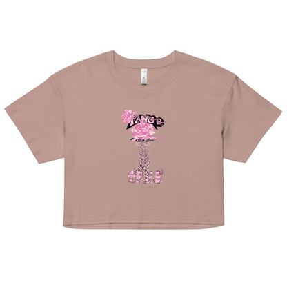 Women’s crop top "Rose of life Vortex" Barbie Edition