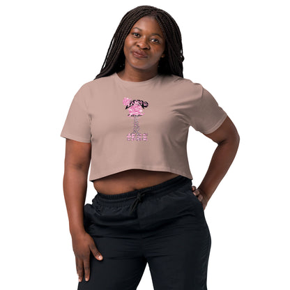 Women’s crop top "Rose of life Vortex" Barbie Edition