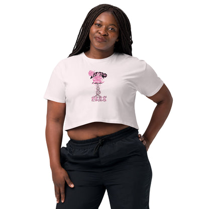Women’s crop top "Rose of life Vortex" Barbie Edition