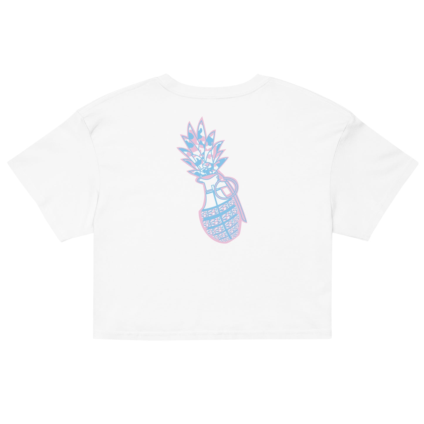 AS Colour Women’s crop top "Digi Pineapple Grenade" Digital Elegant Edition