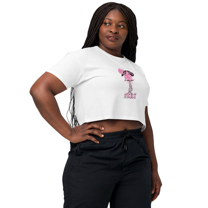 Women’s crop top "Rose of life Vortex" Barbie Edition