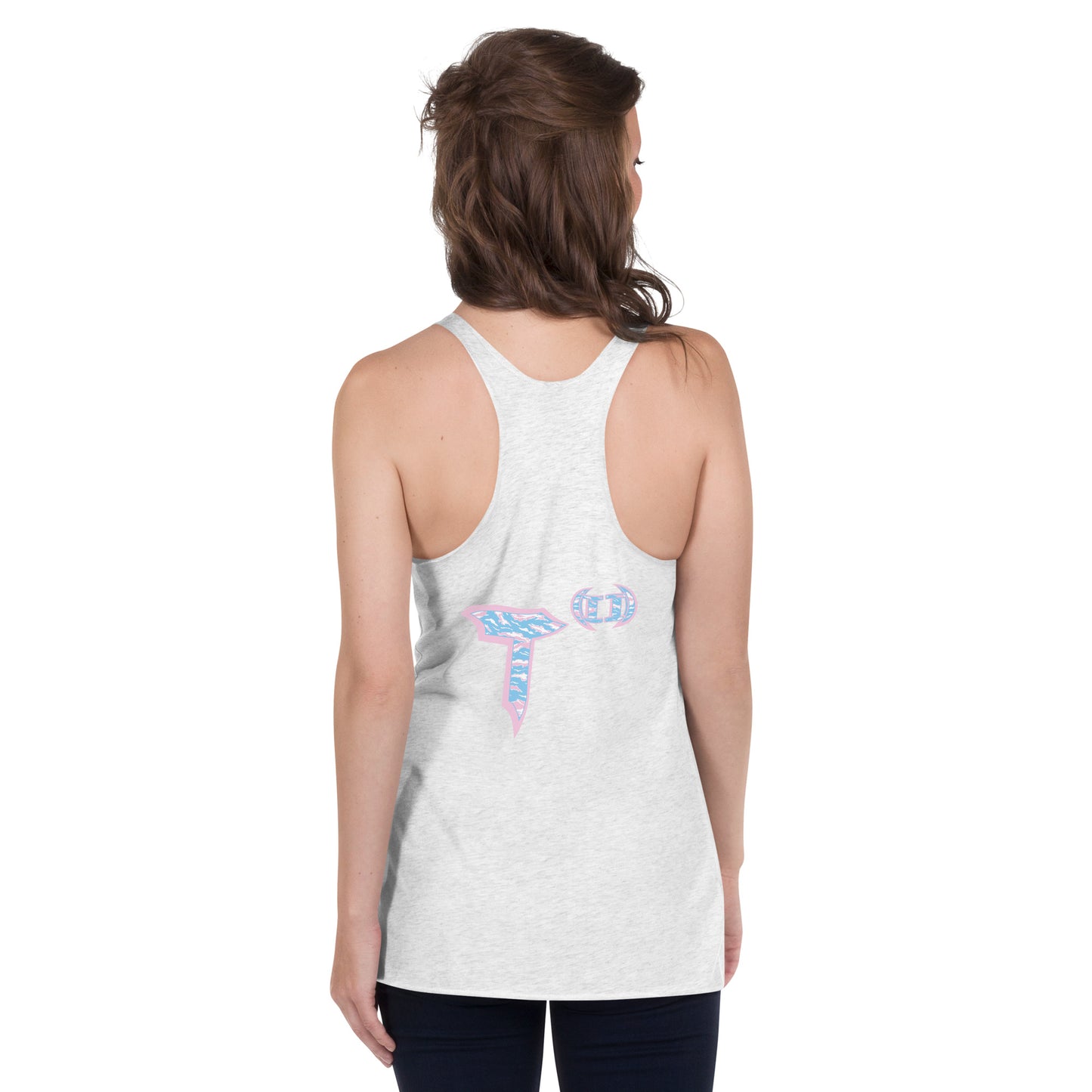 Next Level Women's Racerback Tank "DNA TREE VORTEX" Tiger Stripe Elegant Edition