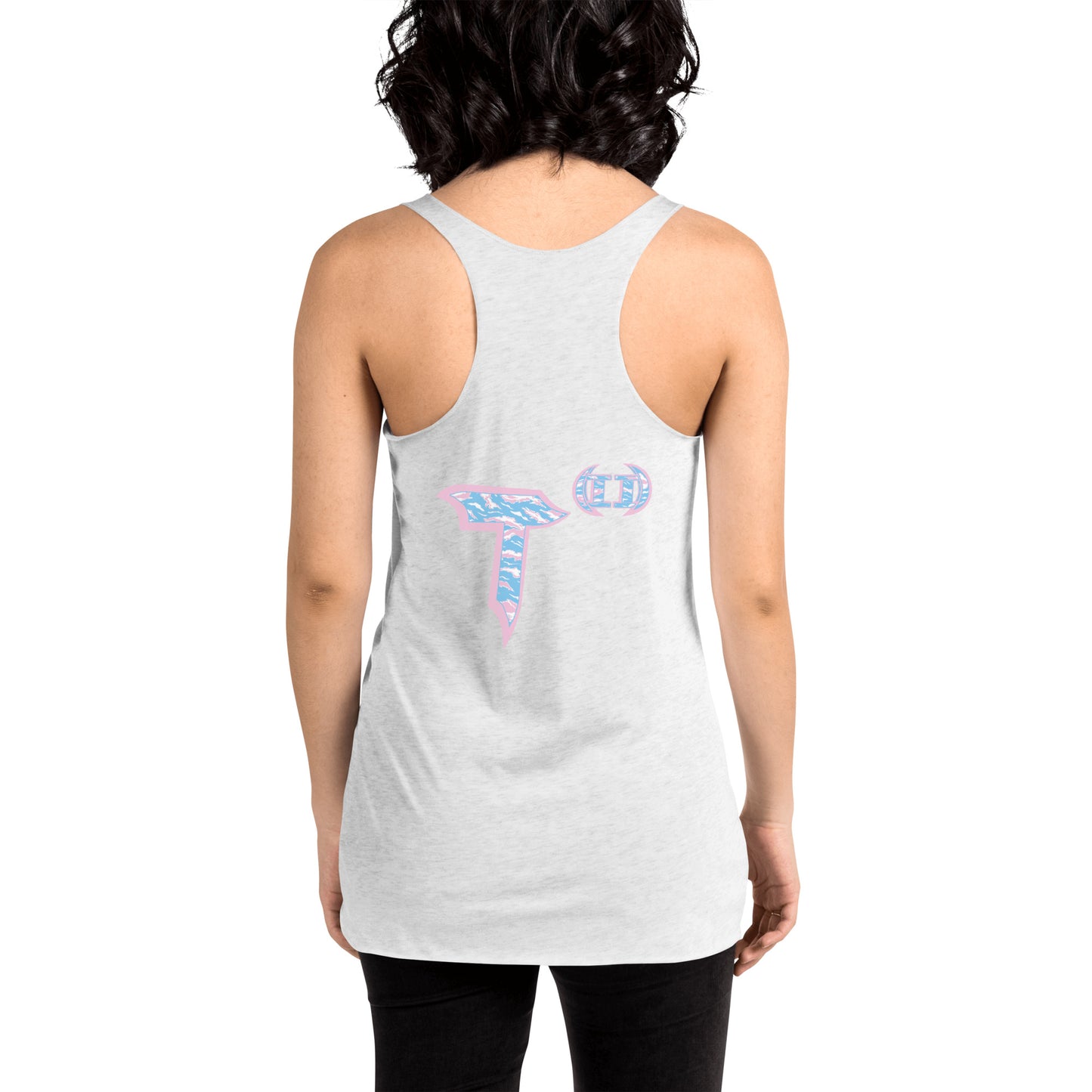 Next Level Women's Racerback Tank "DNA TREE VORTEX" Tiger Stripe Elegant Edition