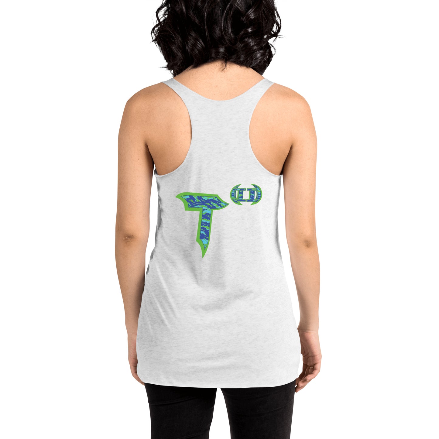 Next Level Women's Racerback Tank "DNA TREE VORTEX" Tiger Stripe Wildin' Edition