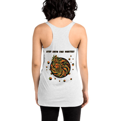 womens graphic racerback tank