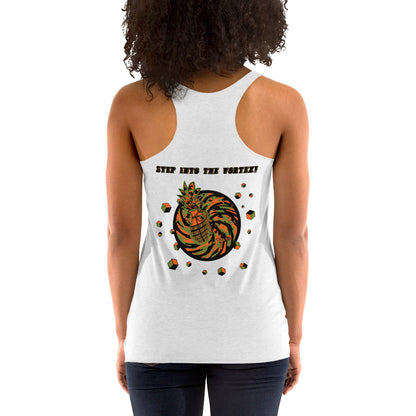 womens graphic racerback tank