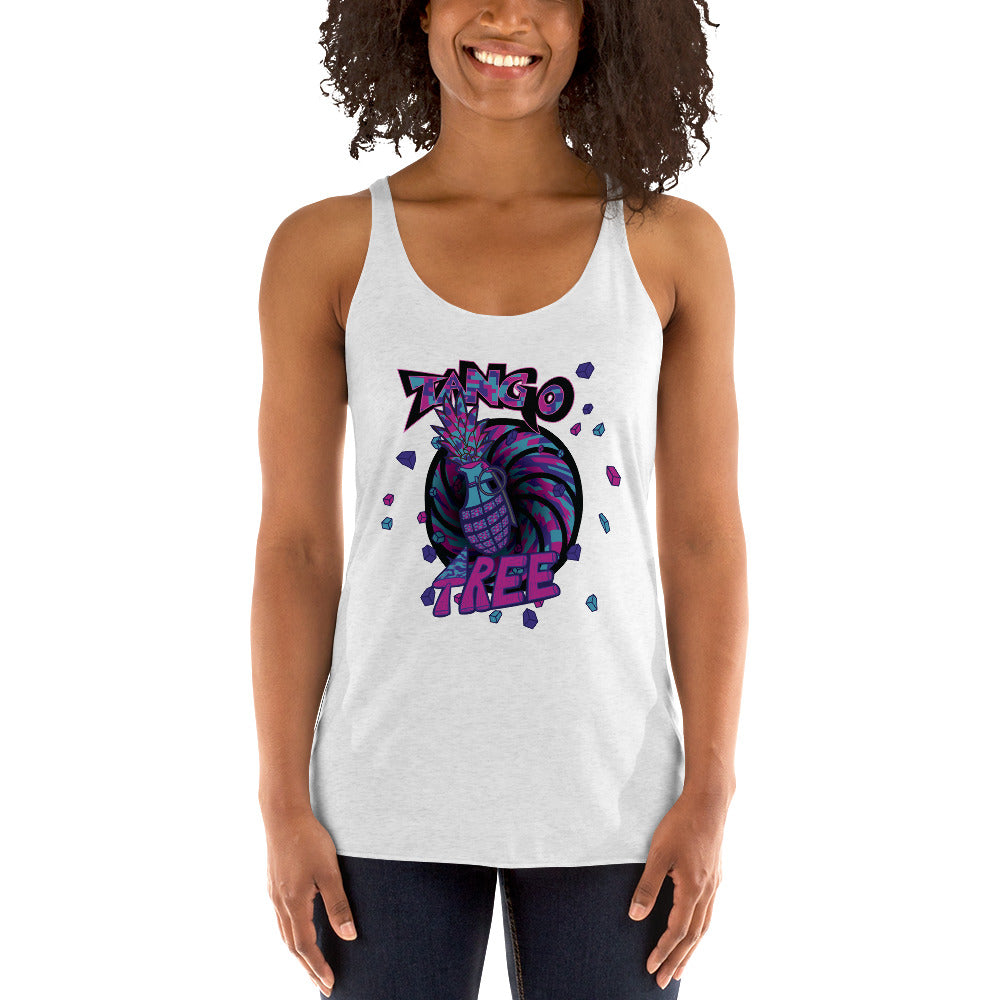 Next level Women's Racerback Tank "Digi The Pineapple Grenade Vortex" Digital Magic Edition