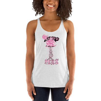 Women's Racerback Tank "Tango Rose of Life Vortex"