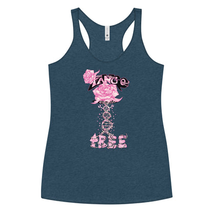 Women's Racerback Tank "Tango Rose of Life Vortex"
