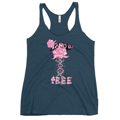 Women's Racerback Tank "Tango Rose of Life Vortex"