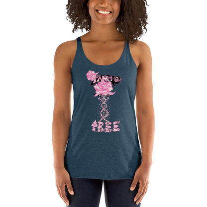 Women's Racerback Tank "Tango Rose of Life Vortex"